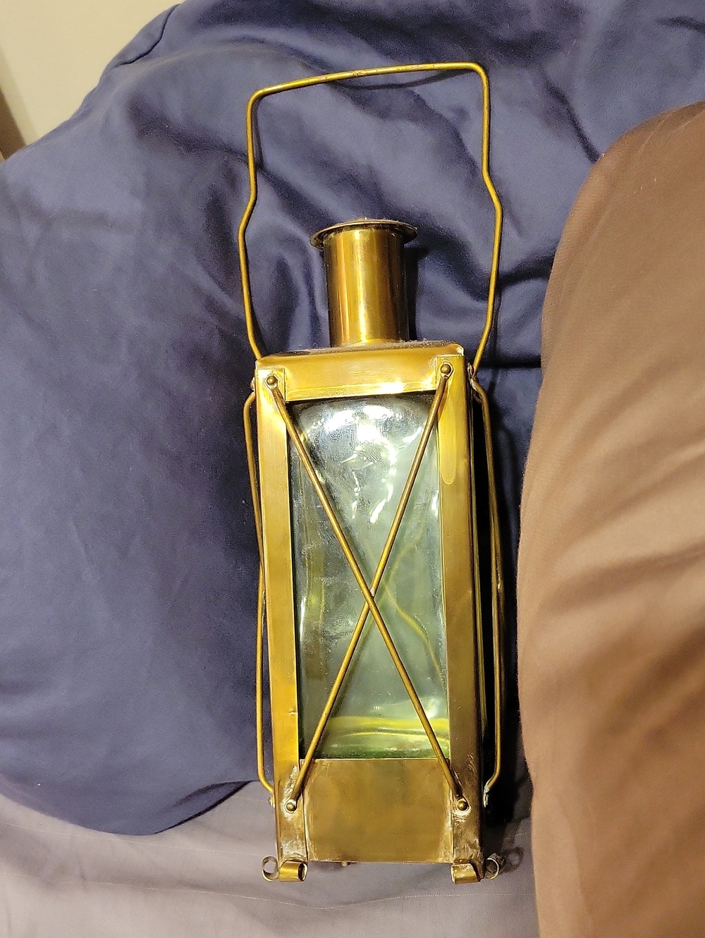 Lantern/ Bottle Vintage Handerbete Musical Brass Dispenser,swedish